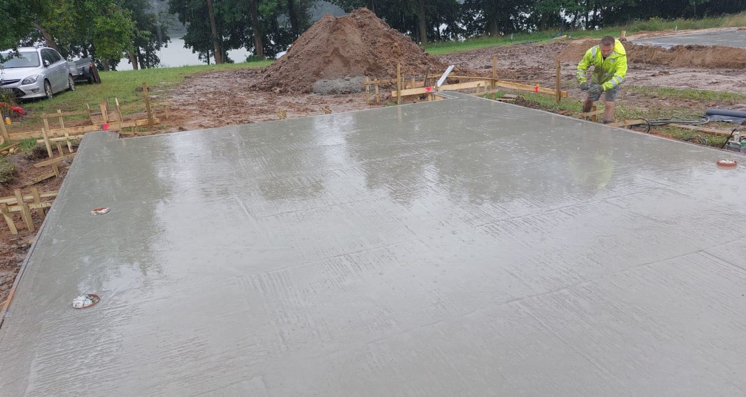 zabetonowana płyta fundamentowa choszczno